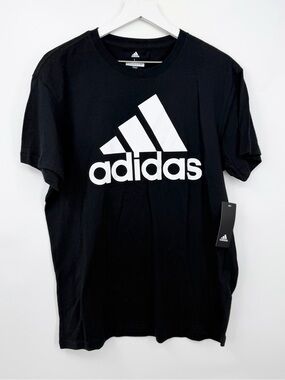Adidas Men's T-shirt Regular Fit Bos Logo Tee Short Sleeve White Men’s Large NWT
